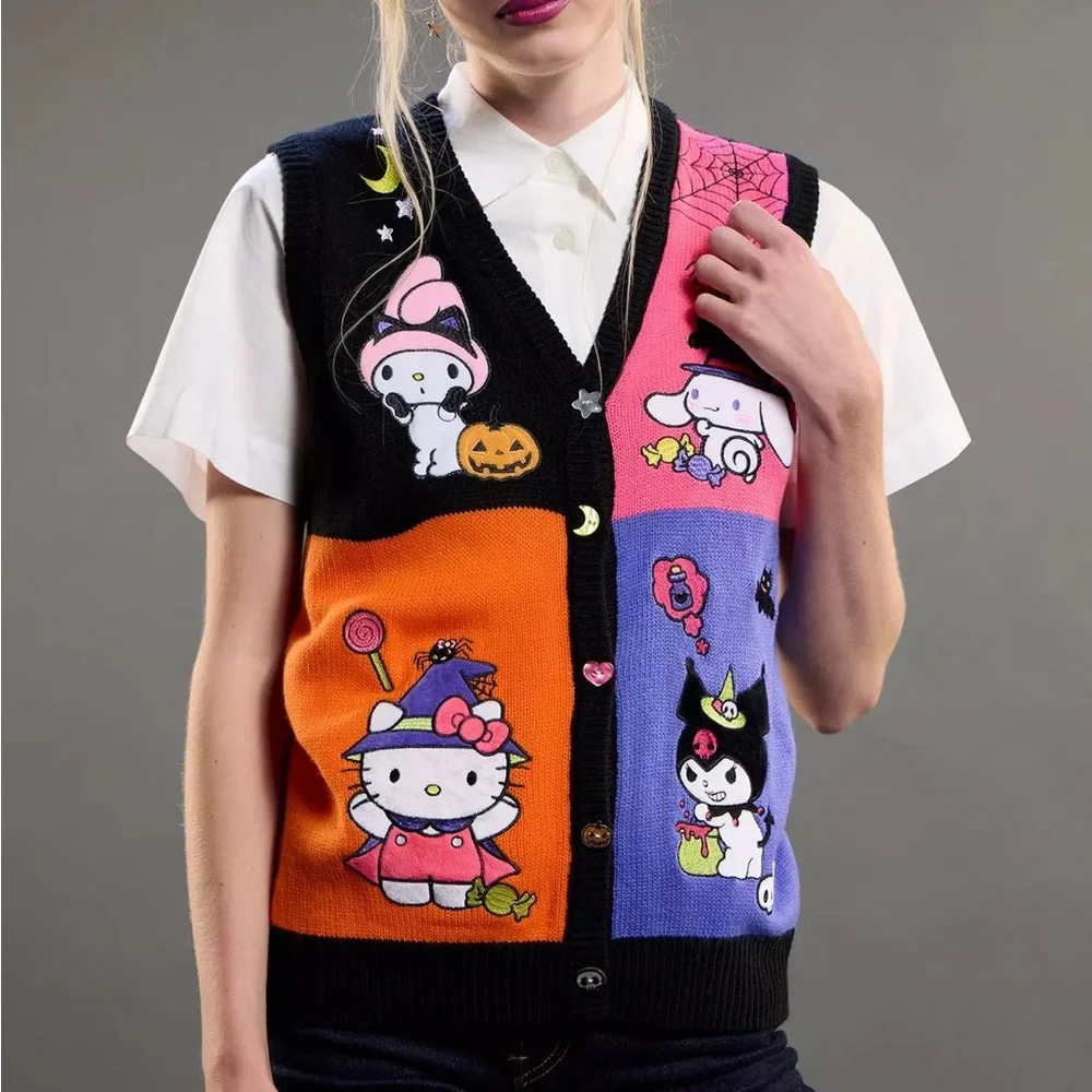 Hello Kitty And Friends Halloween‎ Grid Sweater Vest Hot Topic